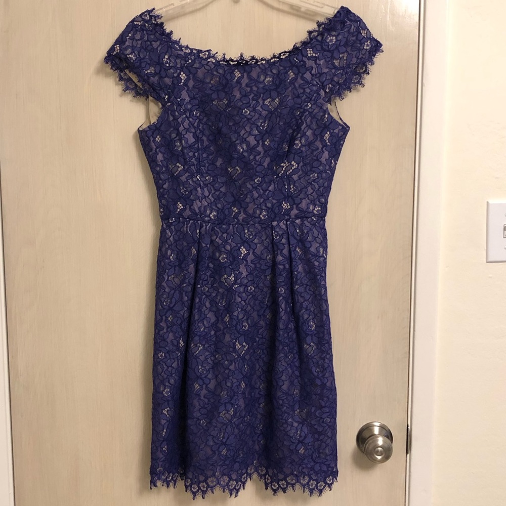 Blue Lace Shoshanna Dress